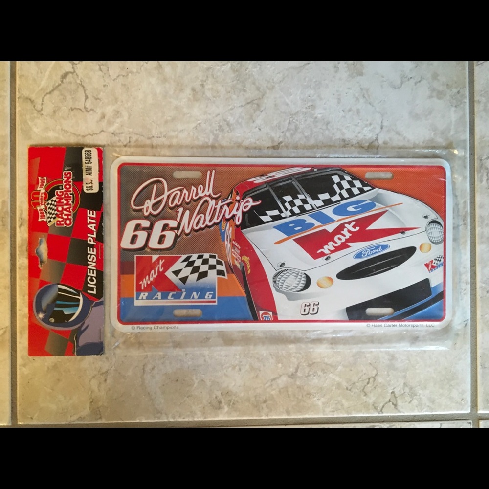 NASCAR Darrell Waltrip License Plate #66